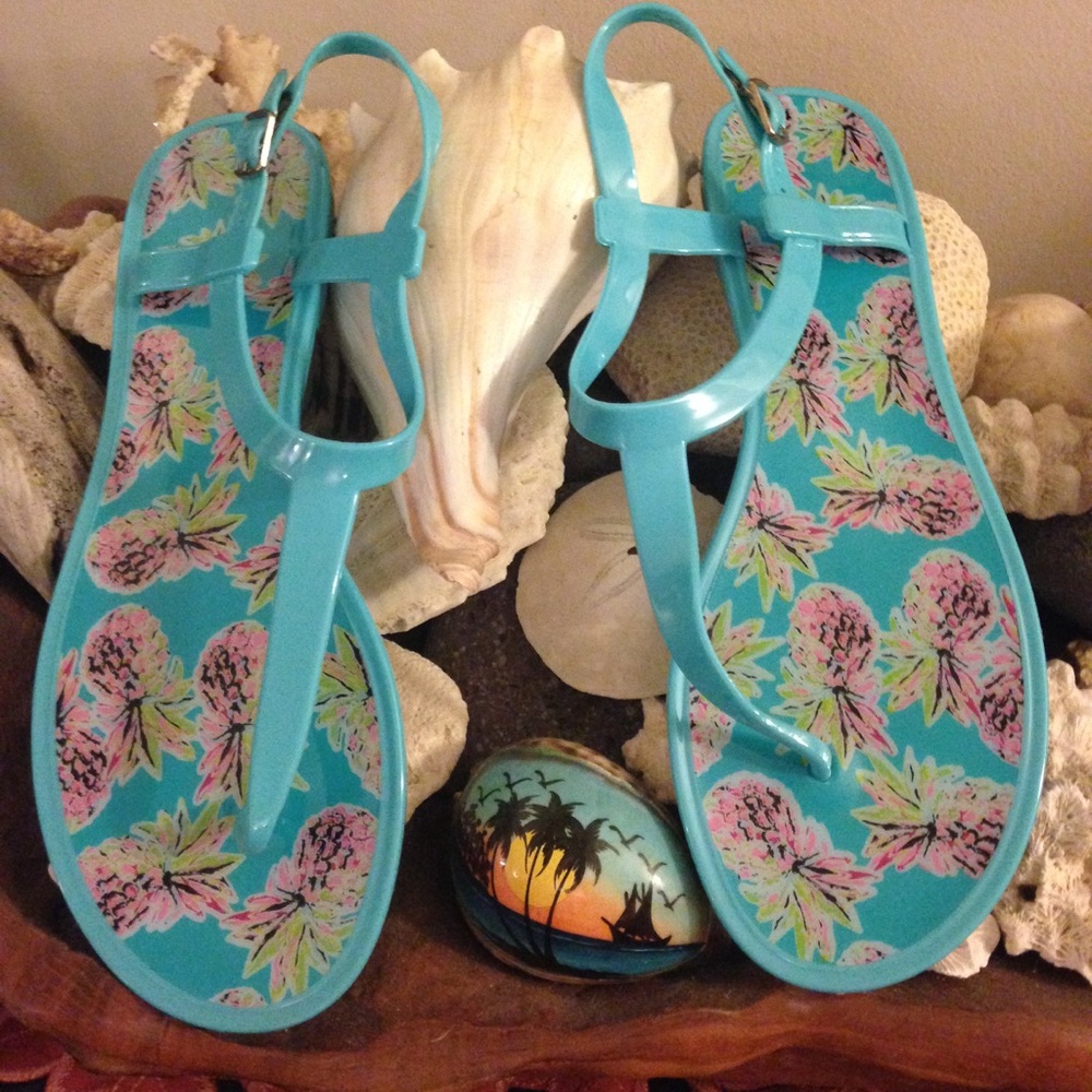Pineapple Jelly Sandals